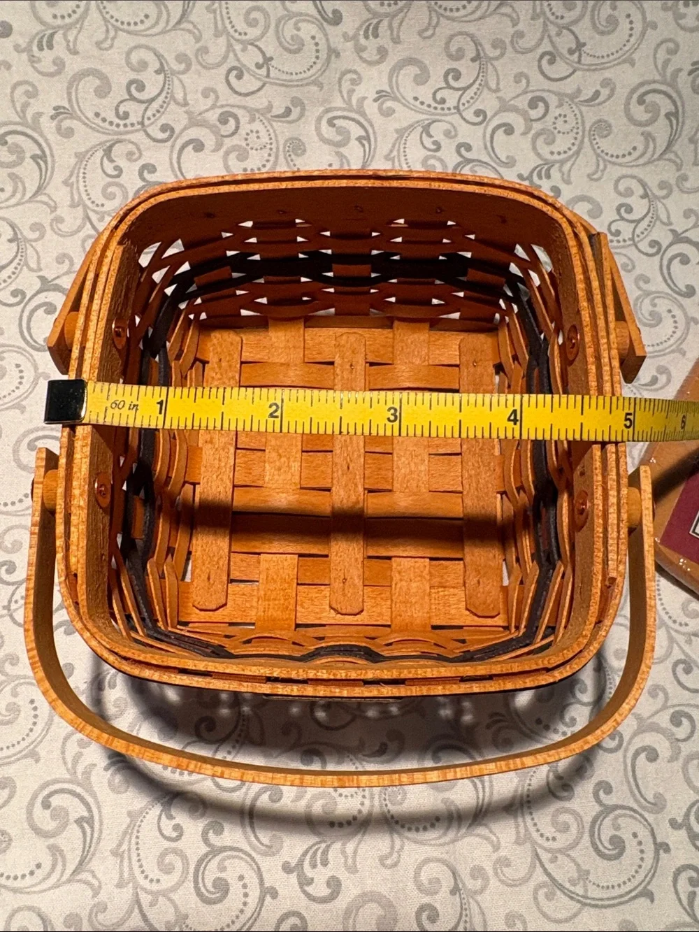 2002-2003 Longenburger Collectors Club JW Miniature Cake Basket - Picture 7 of 10